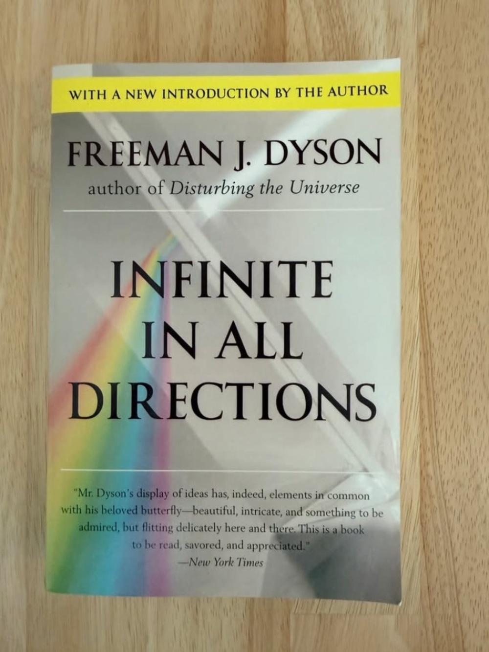 Infinite in All Directions Freeman J. Dyson